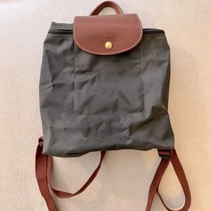 Longchamp Le Pliage backpack gray